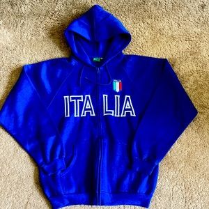 Mens - Size M Italia Sports Hooded Sweatshirt